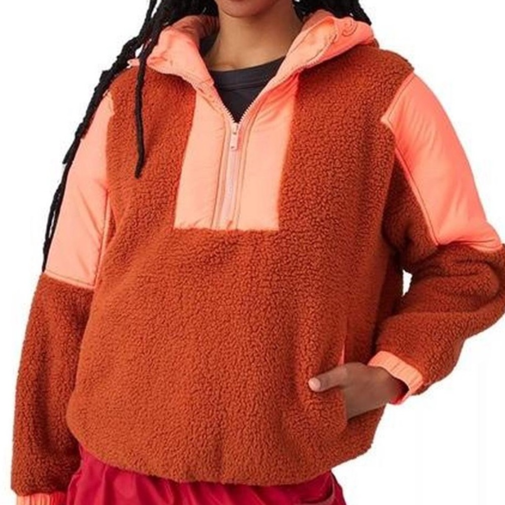 Free People Movement Hit the Slopes Pullover Fleece Jacket Sweater Vest Coat XS